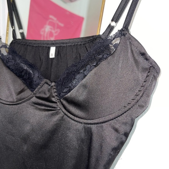 NWOT Black Slip Dress - Picture 4 of 5